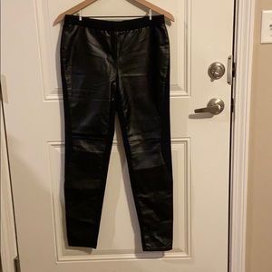 Trouvé Panel Faux Leather Leggings Pants
